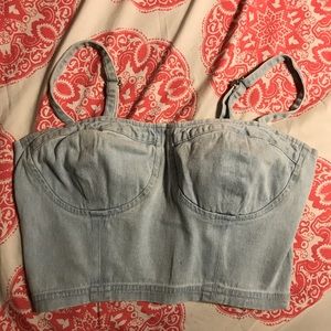 Denim Crop Top
